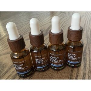 4x Kreyol Essence Haitian Black Castor Oil Light MINIS 0.5oz Each New